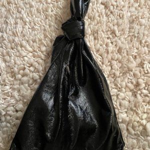 Black paperbag style purse